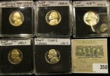 (2) 1979 S Type One, 79 S Type Two, 81 S Type One, & 81 S Type Two Proof Jefferson Nickels. All stor