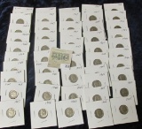 Group of (50) carded Roosevelt Dimes,  all in 2