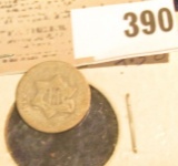 1852 U.S. Three Cent Silver.