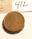 1918 P Lincoln Cent, EF.