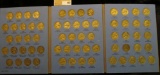 1938-61 Complete Set of Jefferson Nickels in a blue Whitman folder.