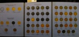 Partial Set of 1857-1909 Flying Eagles and Indian Head Cent Sets in a blue Whitman folder. Several b