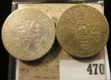 1899 & 1921 Great Britain Silver Florins. Y38 & Y68a.
