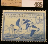 1948 One Dollar Federal Migratory Waterfowl Stamp, signed. RW15.