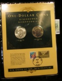 U.S. Coins of the 20th Century One-Dollar Coins Eisenhower Bicentennial postmarked at Washington, D.