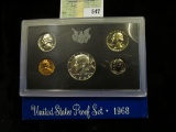 1968 S U.S. Silver Proof Set, Original as issued.