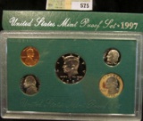 1997 S U.S. Proof Set, Original as issued. A nice attractive set with all coins exhibiting Cameo Fro