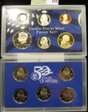 2004 S U.S. Proof Set, Original as issued. A nice attractive set with all coins exhibiting Cameo Fro