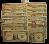 Series 1935A, D, E, (5) 1957, (4) 57A & (8) B U.S. One Dollar Silver Certificates. (20 pcs.)