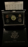 1992 S U.S. Silver Premier Proof Set, Original as issued. A nice attractive set with all coins exhib