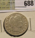 1902 S Silver Barber Quarter. Semi-key date.