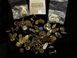 Large batch of old antique Cuff-links including Gold-filled and Mother-of-Pearl.