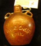 Stoneware Miniature U.S. Civil War Campaign Flask 