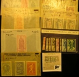 Group of high value Belgium Stamps, all mint, uncancelled. Includes Scott # B170-177, B304-06, B423-