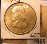 1949 D Franklin Half Dollar, high grade.