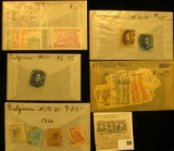 Group of higher value French Guiana & Belgium Stamps. All attributed and priced to sell at over $160