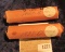 1271 _ 1937 D & 47 S Solid Date Rolls of Lincoln Cents. Circulated. (2 rolls).