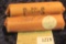1279 _ 1928 P & 40 P Solid Date Rolls of Lincoln Cents. Circulated. (2 rolls).