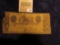 1319 _ 1853 $5 Broken Banknote from 