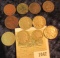 1047 _ (4) Indian Head Cents; 1868 U.S. Three Cent Nickel (holed), 1908 Liberty Nickel, & (5) Buffal