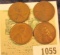 1055 _ 1909 P VDB Fine; 28D VG, 32P Fine, & 54 S VF Lincoln Cents.