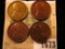 1673 _ (2) 1919 P, 19 D, & 19 S Lincoln cents, all nice Chocolate brown with hints of luster.