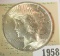 1958 _ 1922 P U.S. Peace Silver Dollar. Gem BU.