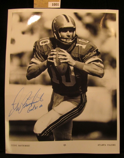 1001 _ Autographed Photo of Steve Bartkowski of the Atlanta Falcons.