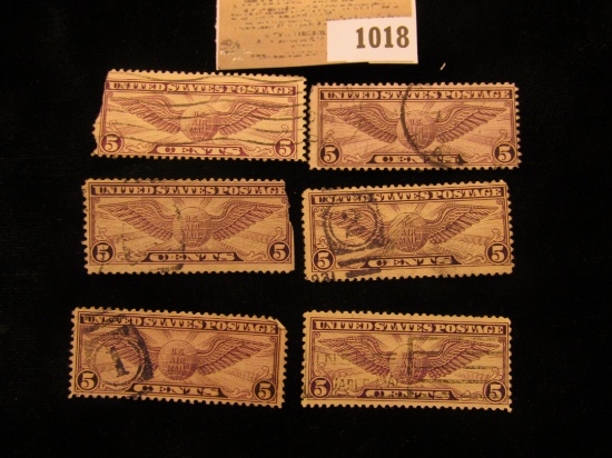 1018 _ Pack of Six Scott C12 Stamps.