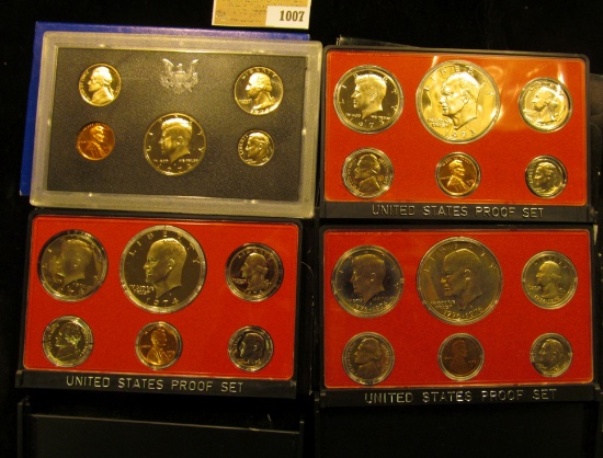 1007 _ 1972 S, 73 S, 74 S, & 75 S U.S. Proof Sets, all original as issued. CDN bid is $25.00.