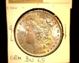1113 _ 1900 O Morgan Silver Dollar, GEM BU 65.