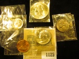 1125 _ 1950 Denver Mint U.S. Year/Mint Set. Cent to Half-dollar, all Gem BU.