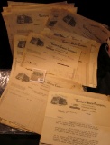 1190 _ Large Group of 1919-20s era Invoices from 