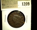 1209 _ 1823 U.S. Large Cent, VG.