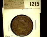 1215 _ 1831 U.S. Large Cent, VG.