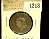 1218 _ 1832 U.S. Large Cent, Large letters, VG.