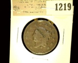 1219 _ 1832 U.S. Large Cent, VG.