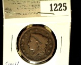 1225 _ 1837 U.S. Large Cent, Good, Small scratch.