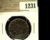 1231 _ 1844 U.S. Large Cent, Fine.