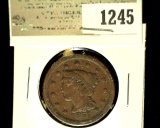 1245 _ 1851 U.S. Large Cent, Fine.