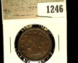 1246 _ 1852 U.S. Large Cent, Fine.