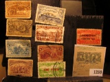 1259 _ (5) Different 1492-1892 Columbian Exposition Stamps, cancelled; Republic de Cuba Five Centavo