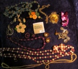 1026 _ Large Group of Costume Jewelry from the 1950 era.