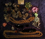 1028 _ Large Group of Costume Jewelry from the 1950 era.