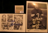 1003 _ (2) Autographed Photo's of Steve Grogan Quarterback of the New England Patriots and Mark Mose