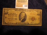 1307 _ Series 1929 $10 National Currency 
