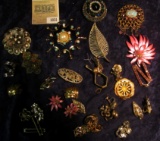1031 _ Large Group of Costume Jewelry from the 1950 era.