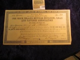 1316 _ April 1st, 1892 Stock Certificate for 40 Shares of The Rock Island Mutual Building, Loan and