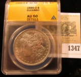 1347 _ 1886 O U.S. Morgan Silver Dollar ANACS slabbed AU50 Details.