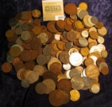 1037 _ Zip-lock Bag of Foreign Coins, includes a nice selection of Early Coinage.